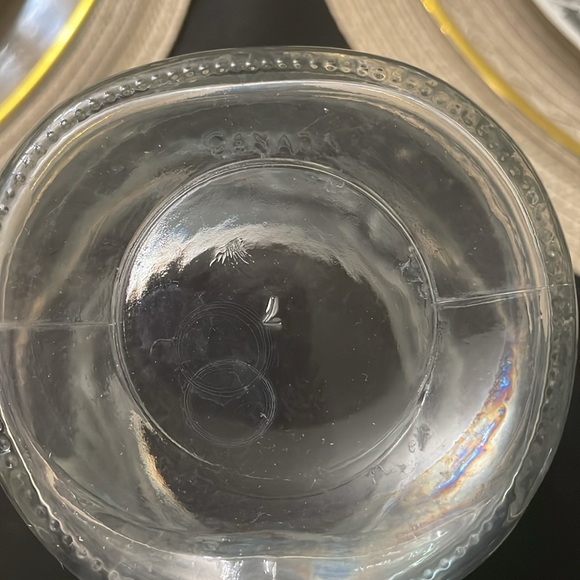 Libbey Canada Vtg Santa Glass Canister - Picture 5 of 5